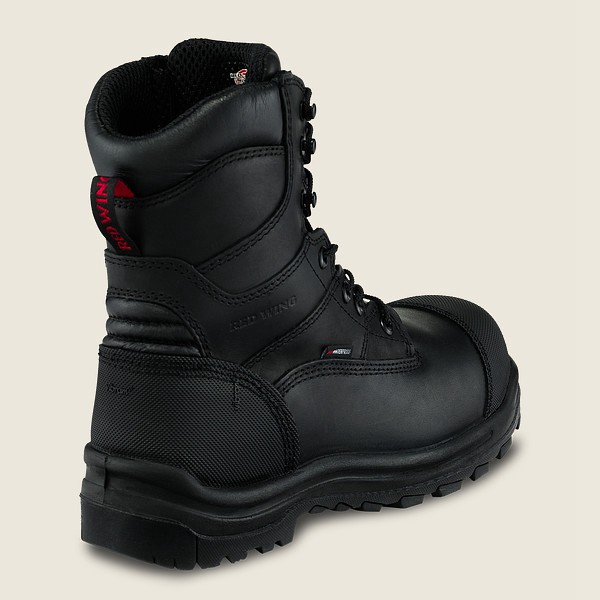 Red Wing Safety Boots King Toe® - 8-inch Waterproof Csa Toe - Black - Mens HLU017258